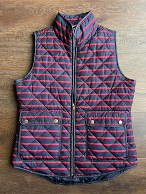 Kenar Quilted Insulated Vest with Stripes | Quilted Insulated Vest | Striped Ves